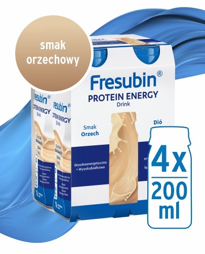
                                                                                                      Fresubin PROTEIN ENERGY Drink, smak orzechowy, 4x200ml - Fresubin                                                                      