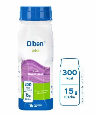 
                                                                                                      Diben Drink, smak owoce leśne, 4x200 ml - Fresubin                                                                      
