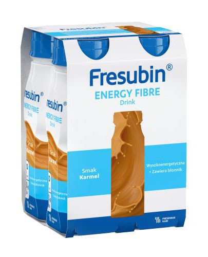 
                                                                                                      Fresubin Energy Fibre DRINK, smak karmelowy, 4x200 ml  - Fresubin                                                                      